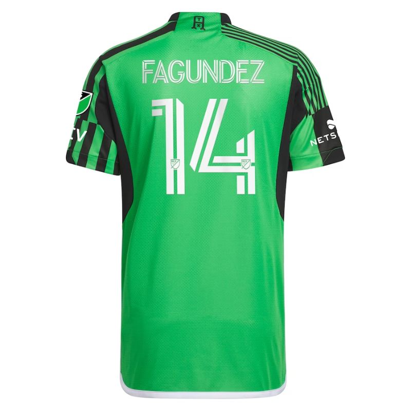 Austin FC Diego Fagundez 2023/24 Player Jersey - Green