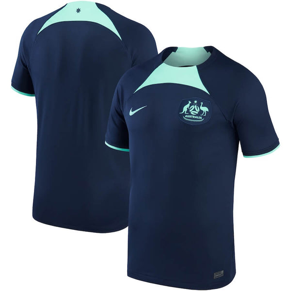 Australia National Team Away Stadium Shirt 2022 Qatar World Cup customized Jersey Unisex - Navy