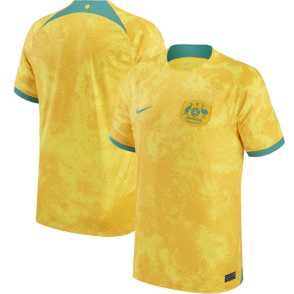 Australia National Team Home Stadium Shirt 2022 Qatar World Cup customized Jersey Unisex - Yellow