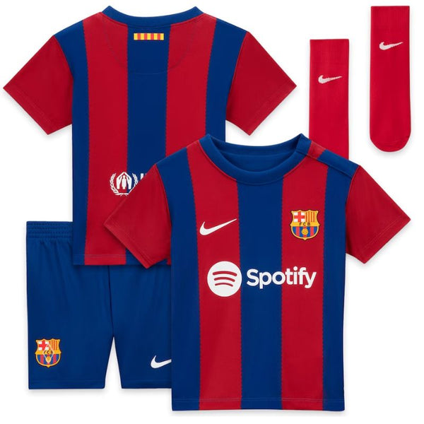 Barcelona Home Stadium Kit 2023-24 - Kids Custom Jersey - Royal