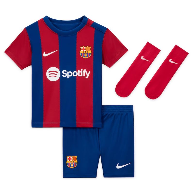 Barcelona Home Stadium Kit 2023-24 - Kids Custom Jersey - Royal