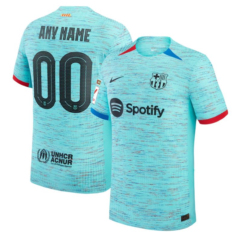 Barcelona Shirt 2023/24 Third Custom Jersey - Aqua