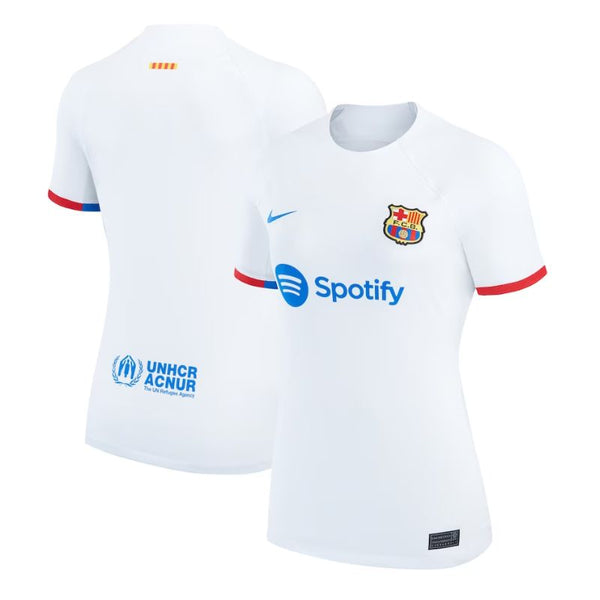 Barcelona Women's 2023/24 Away Custom Jersey - White