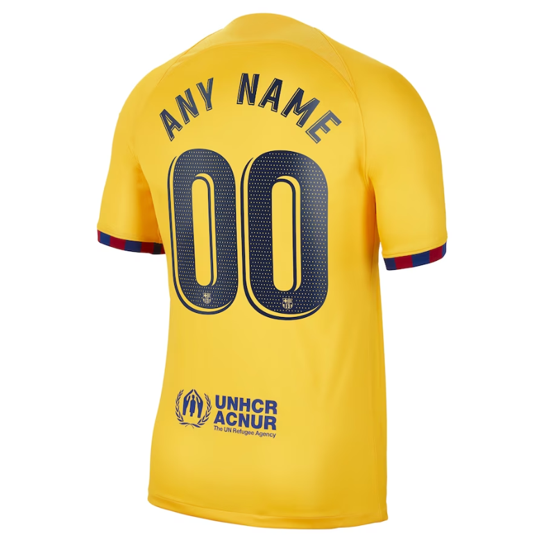 Barcelona Shirt 2022/24 Fourth Customized Jersey - Yellow