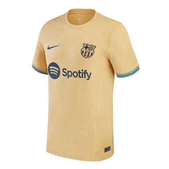 Barcelona Unisex Shirt 2022/23 Away Custom Jersey - Yellow - Jersey Teams World