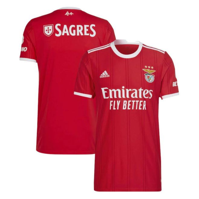 Benfica Home Unisex Shirt 2022-23 Customized Jersey - Red - Jersey Teams World