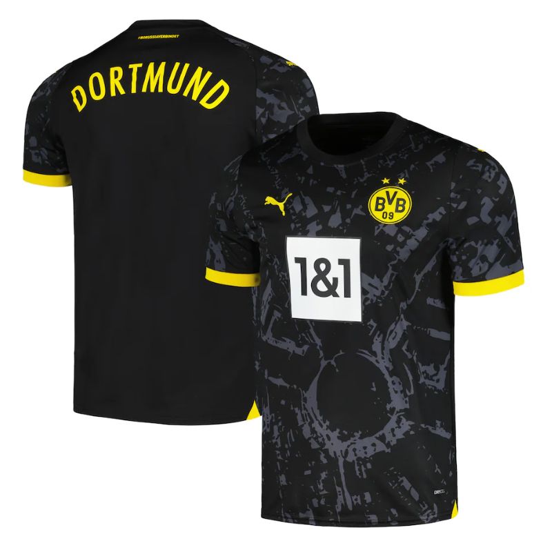 Borussia Dortmund Shirt 2023/24 Away Custom Jersey - Black