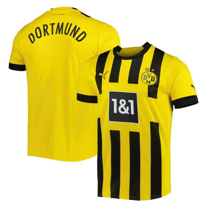 Borussia Dortmund Unisex Shirt 2022/23 Home Custom Jersey - Yellow - Jersey Teams World