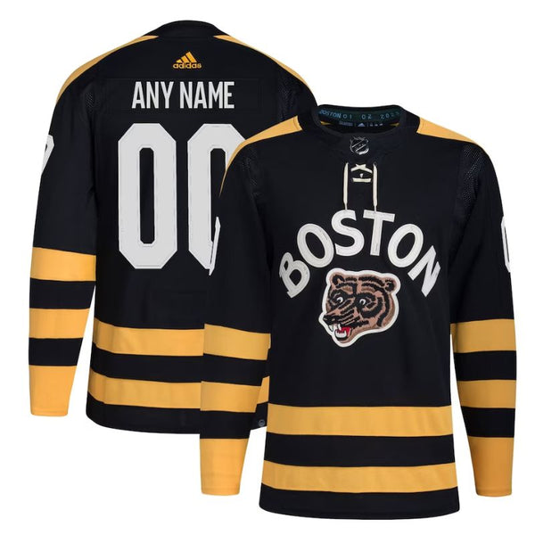 Boston Bruins 2023/24 Winter Classic Custom Jersey Black