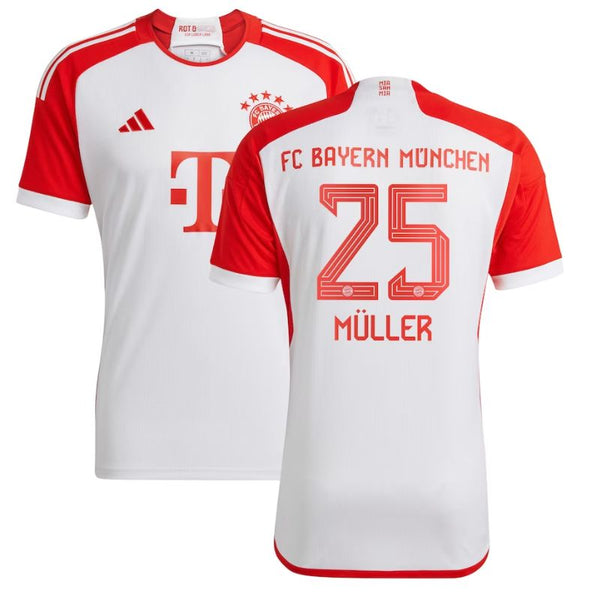 Thomas Müller Bayern Munich Shirt 2023/24 Home Jersey - White