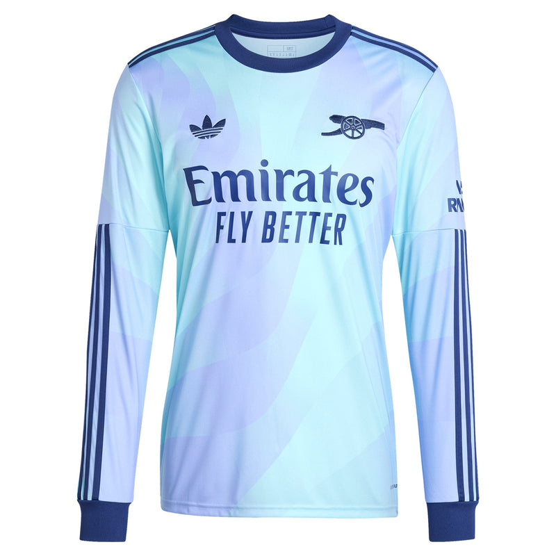 Gabriel Martinelli Arsenal adidas 2024/25 Third Long Sleeve Player Jersey - Aqua