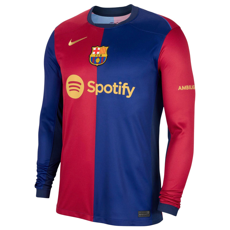 Gavi Barcelona 6 Nike 2024/25 Home Long Sleeve Player Jersey - Royal