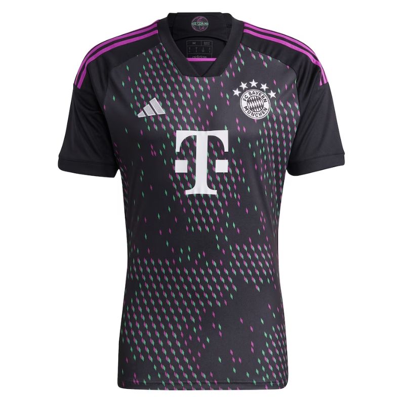 Alphonso Davies Bayern Munich Shirt 2023/24 Away Player Jersey - Black