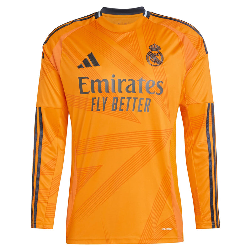 Jude Bellingham Real Madrid adidas 2024/25 Away Long Sleeve Player Jersey - Orange