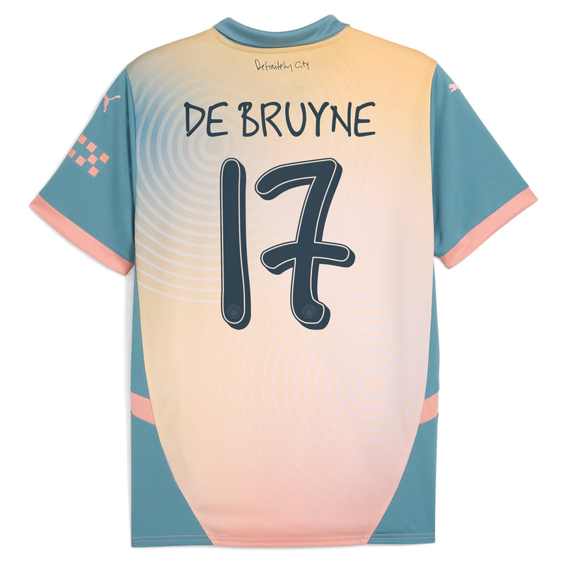 Kevin De Bruyne Manchester City Puma 2024/25 Fourth Player Jersey - Blue