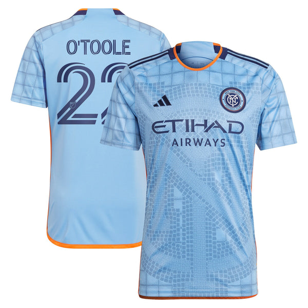 Kevin O'Toole New York City FC adidas 2024 The Interboro Kit Player Jersey – Light Blue