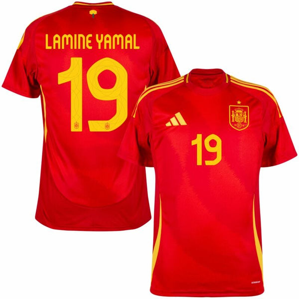 Lamine Yamal 19 adidas Spain Shirt 2024-2025 Home Jersey - Scarlet