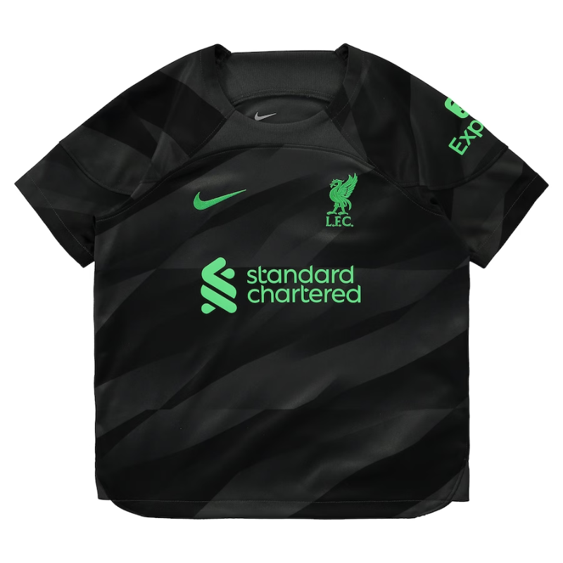 Liverpool Goalkeeper Stadium Nike Kit 2023-24 - Little Kids Jersey - Black