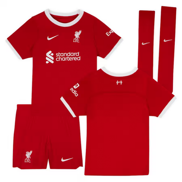 Liverpool Home Kit - 2023-24 - Little Kids Custom Jersey - Red