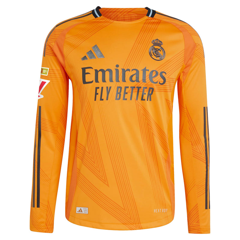 Luka Modric Real Madrid adidas 2024/25 Away Long Sleeve Player Jersey - Orange