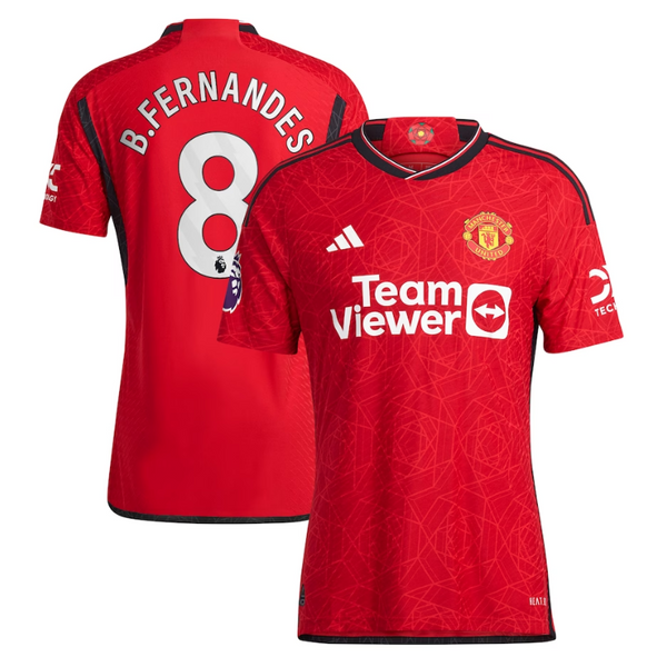 Bruno Fernandes Manchester United Shirt 2023/24 Home Player Jersey - Red