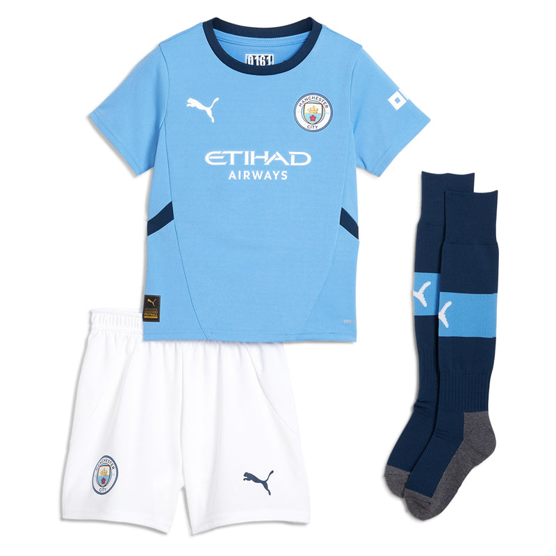 Manchester City Puma Home Minikit 2024-25 Kids Custom Jersey