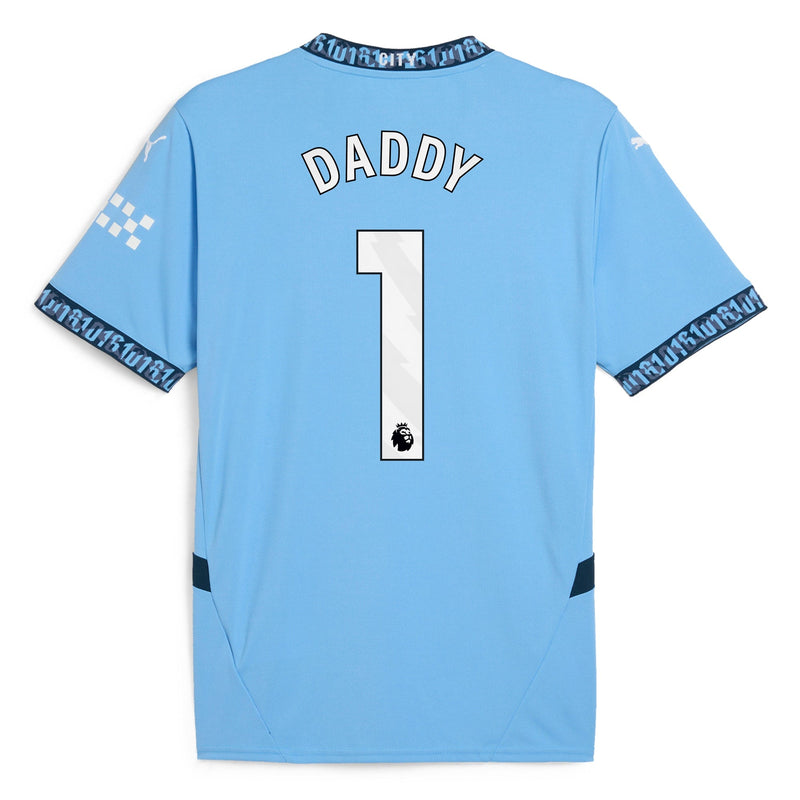 Manchester City Puma Home Shirt 2024-25 - Daddy 1 Jersey - Blue