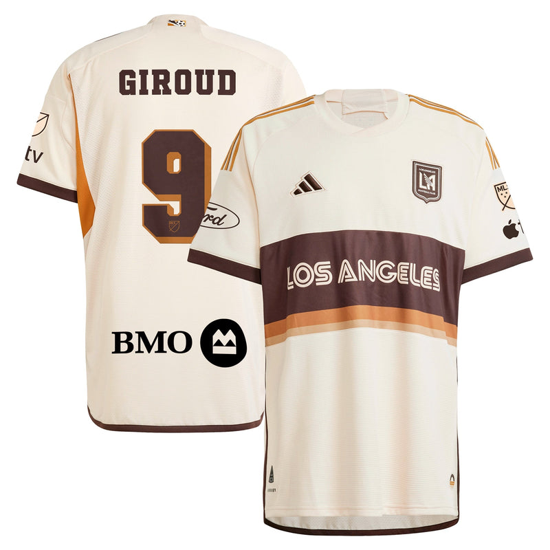 Olivier Giroud LAFC adidas 2024 Archive Jersey - Tan