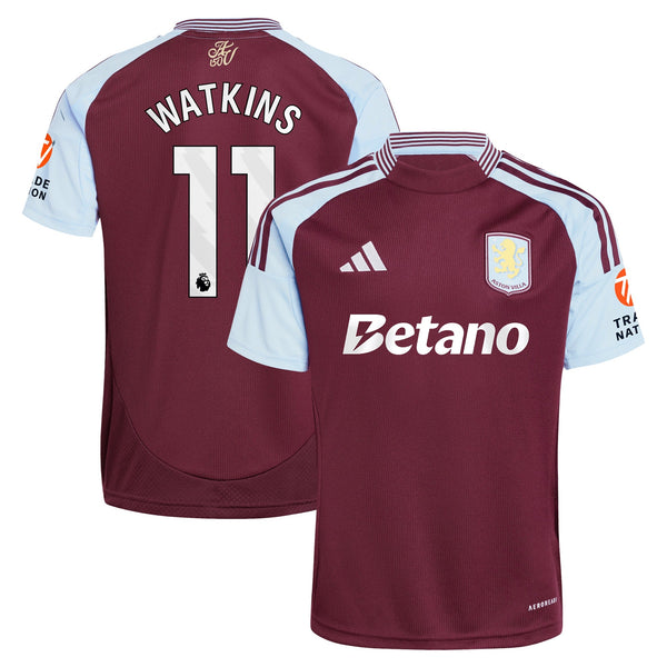 Ollie Watkins Aston Villa adidas 2024/25 Home  Player Jersey - Claret