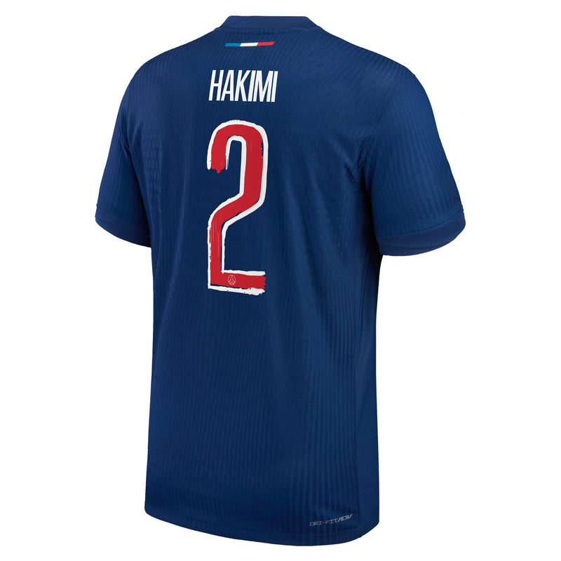 Paris Saint-Germain Dri-FIT ADV Home Match Jersey 2024-25 with Cup printing Hakimi 2 - Blue