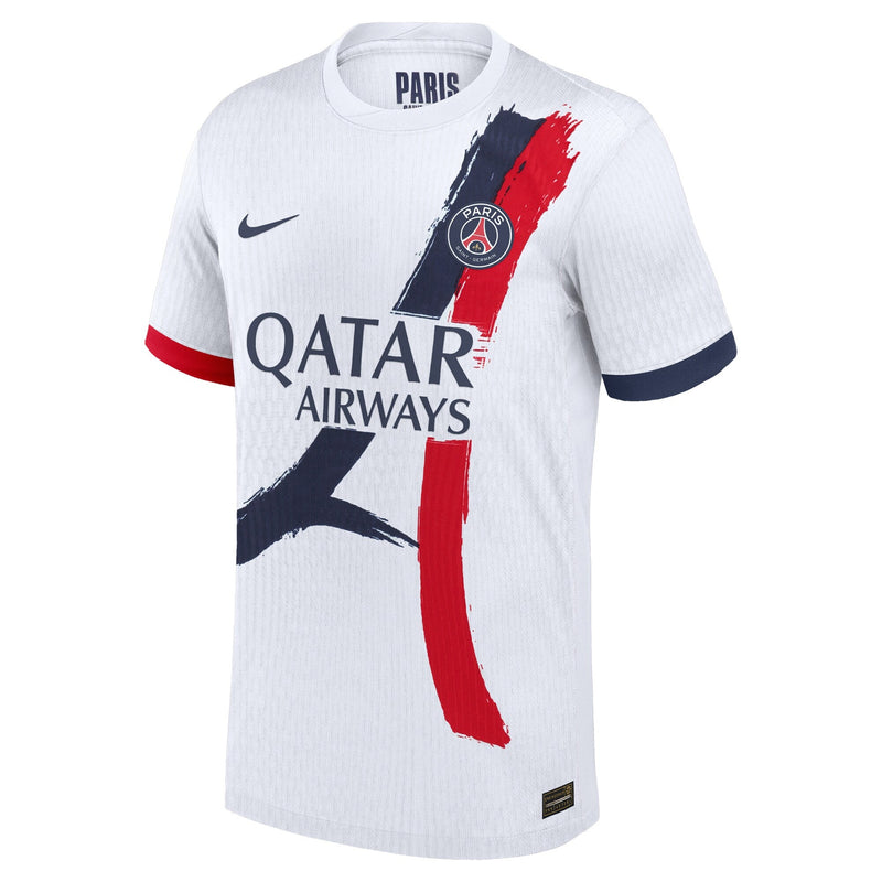 Paris Saint-Germain Nike Away Dri Fit Adv Match Jersey 2024-25 with Cup printing Hakimi 2 - White