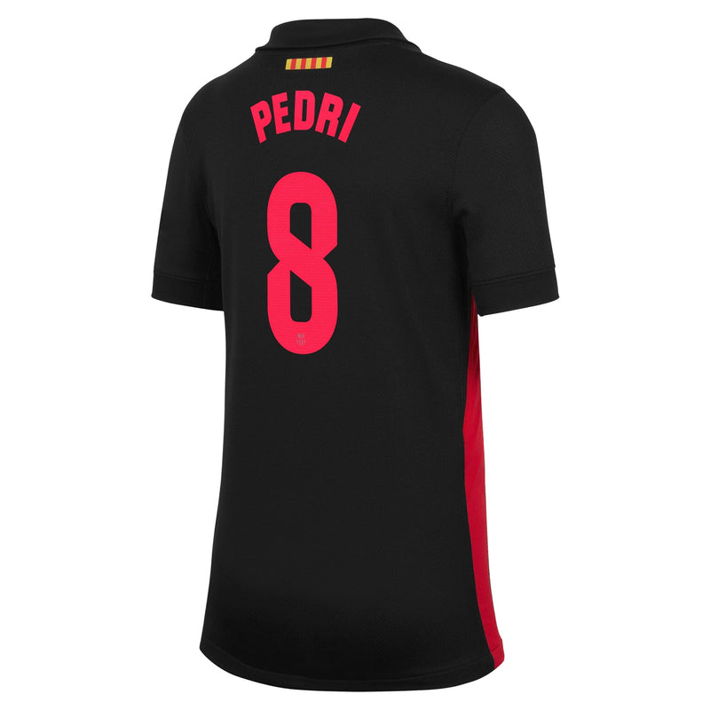 Pedri Barcelona Nike 2024/25 Away Player Jersey - Black