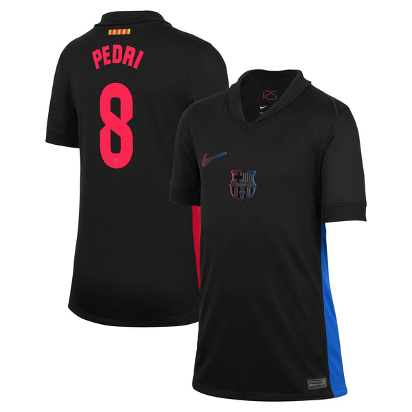 Pedri Barcelona Nike 2024/25 Away Player Jersey - Black