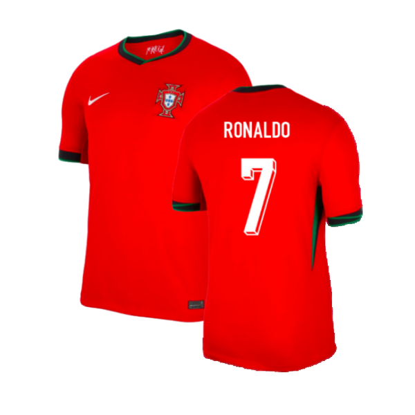 Portugal Nike Home 2024-2025 Ronaldo 7 Authentic Jersey - Red