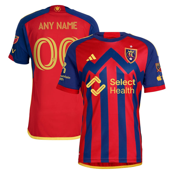 Real Salt Lake adidas 2024 Peak Utah Custom Jersey – Red