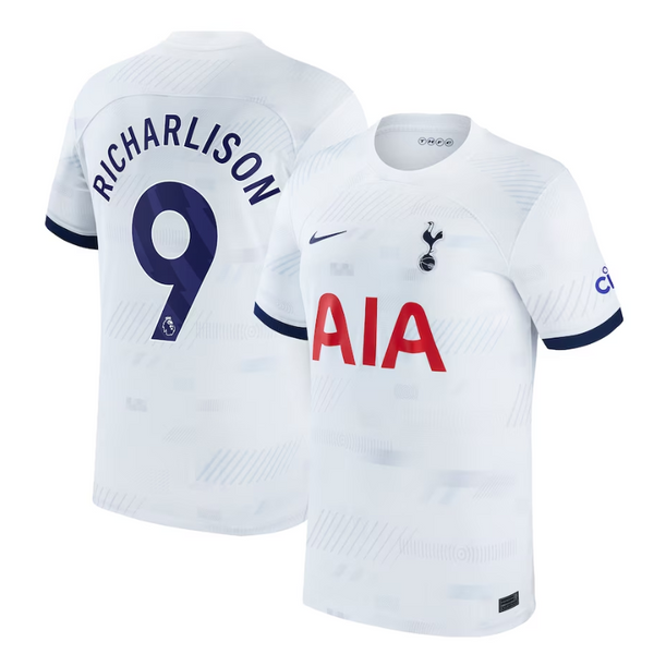 Richarlison 9 Tottenham Hotspur Home Shirt 2023/24 Player Jersey - White