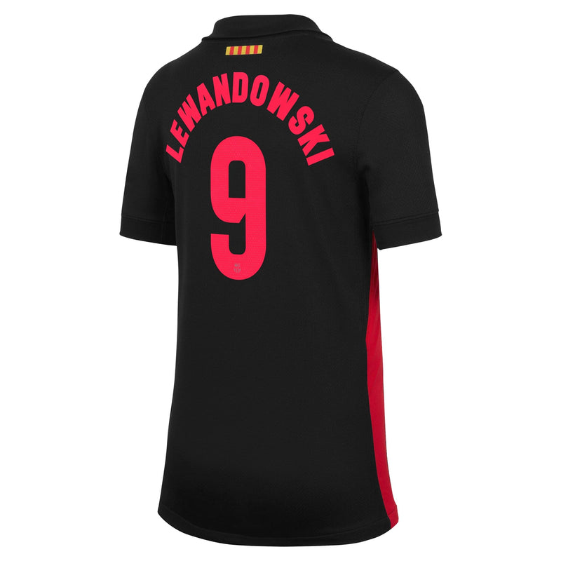 Robert Lewandowski Barcelona Nike 2024/25 Away Player Jersey - Black