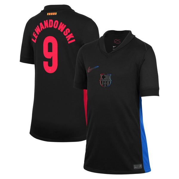 Robert Lewandowski Barcelona Nike 2024/25 Away Player Jersey - Black