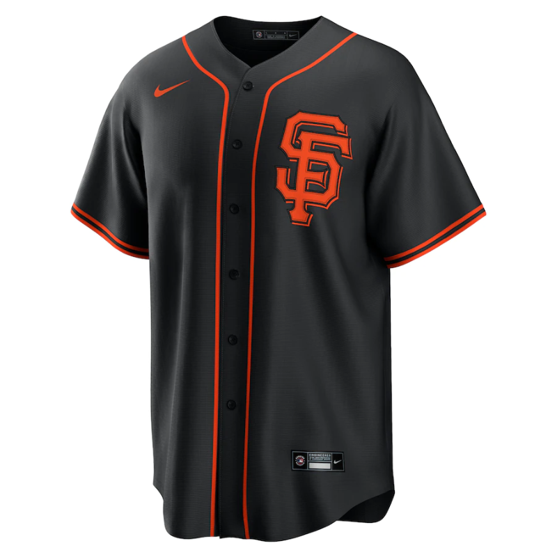 San Francisco Giants Black Alternate Team Custom Jersey Any Name