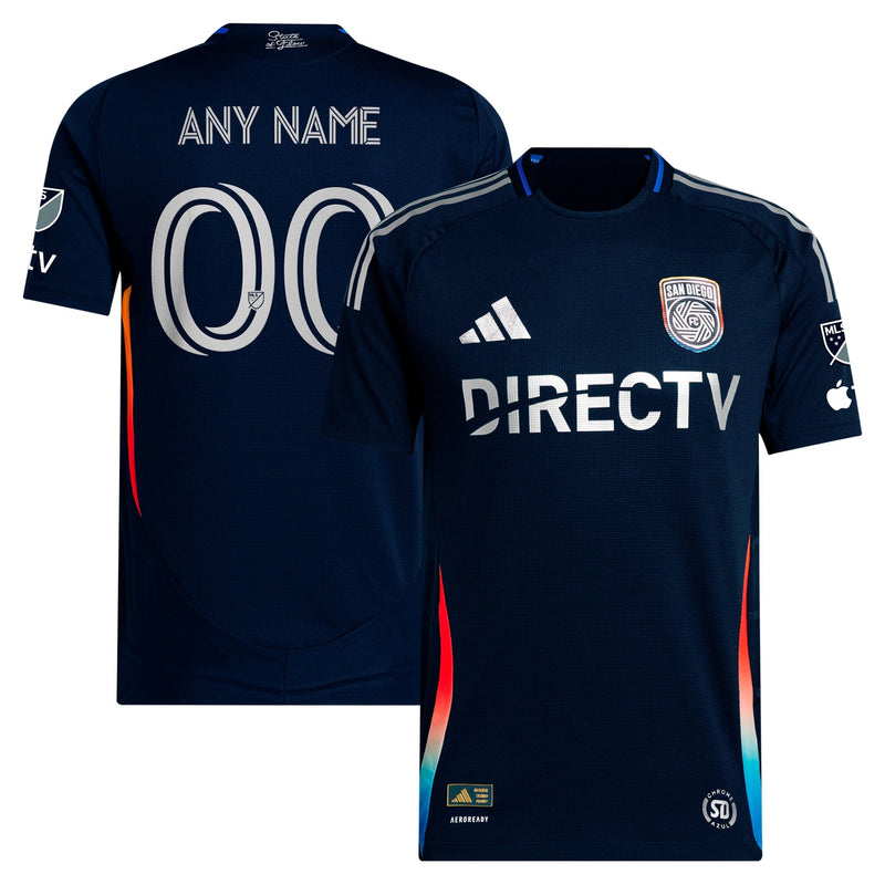 San Diego FC adidas 2025 State of Flow Custom Jersey - Navy