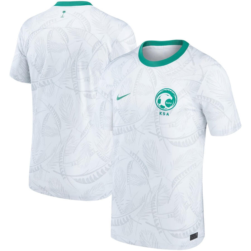 Saudi Arabia National Team Home Shirt 2022 Qatar World Cup customized Jersey Unisex - White