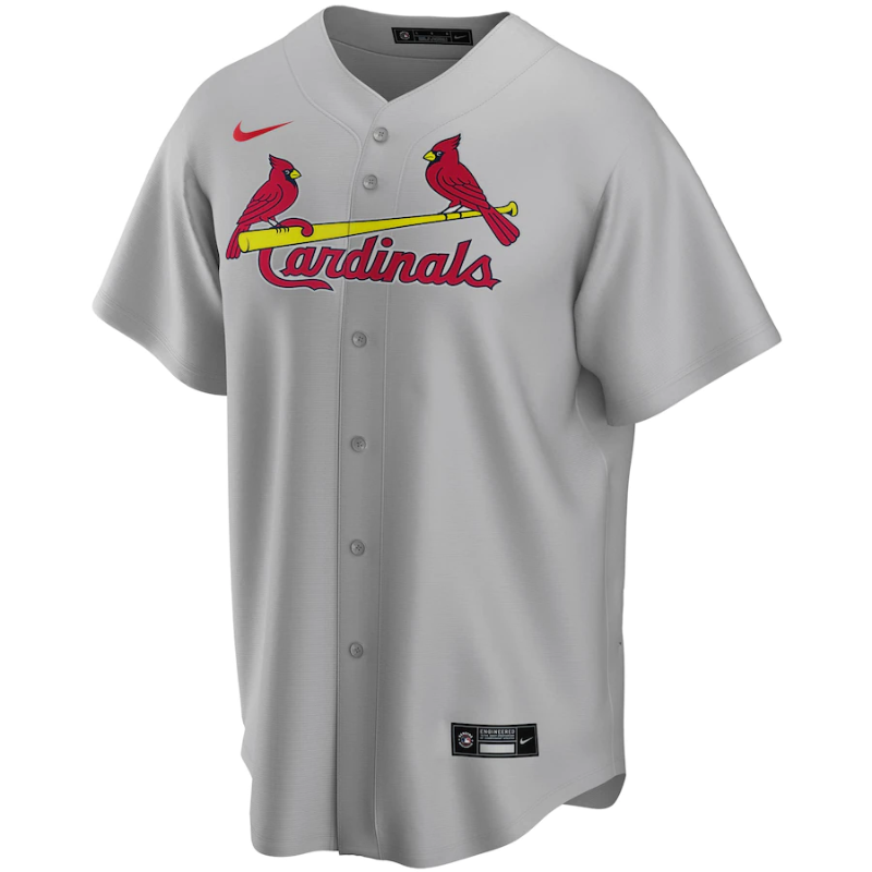 St. Louis Cardinals Gray Road Team Custom Jersey All Players