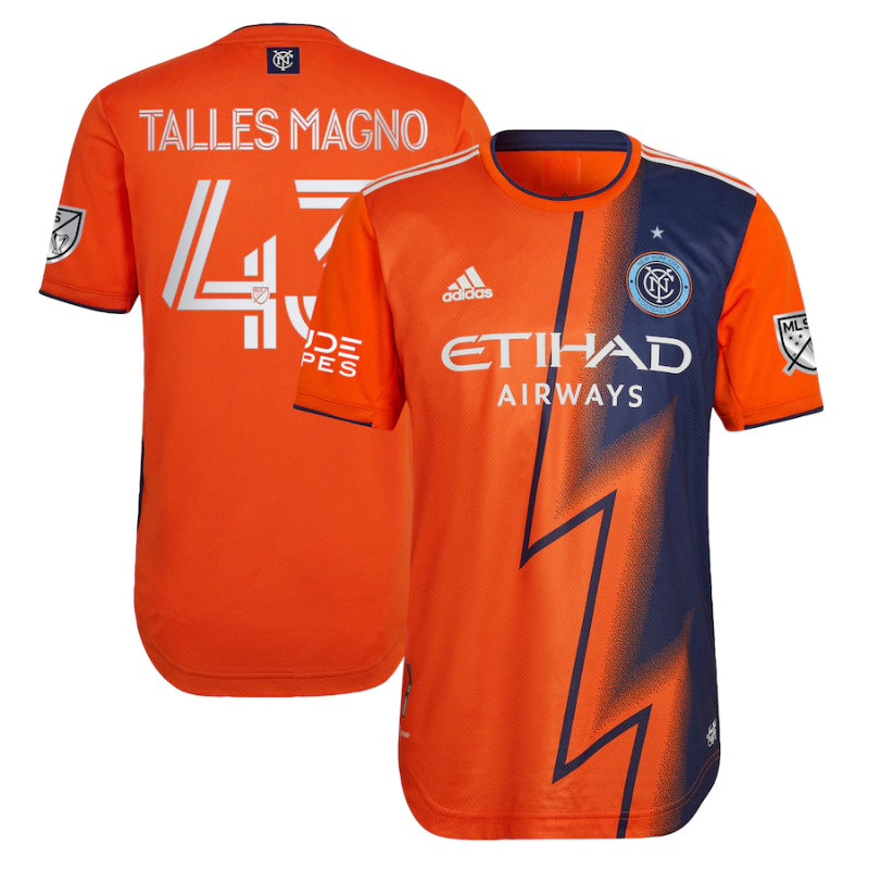 Talles Magno New York City FC 2022 The Volt Kit Player Jersey - Orange