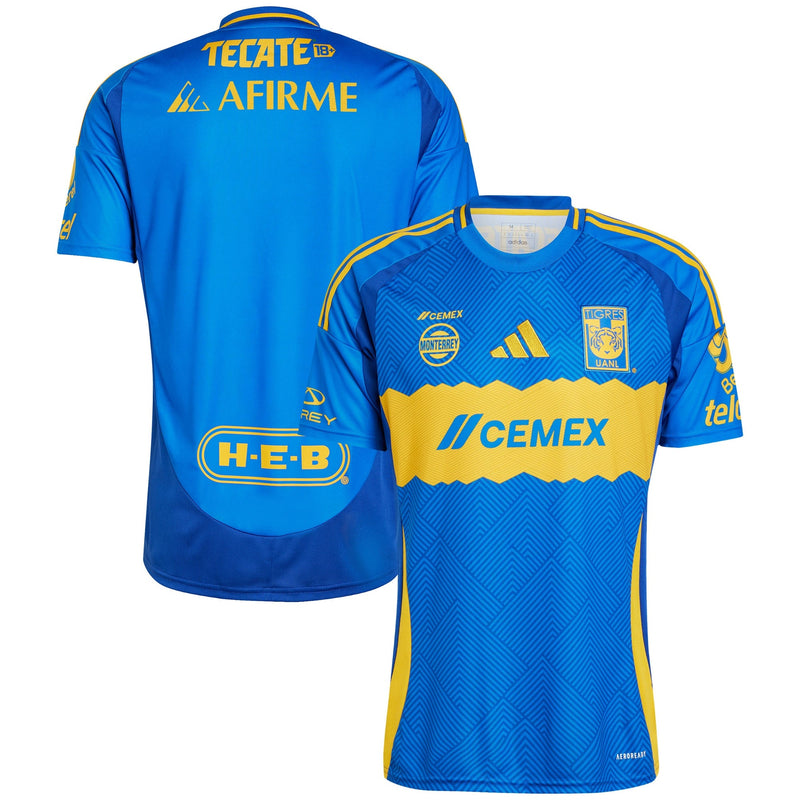 Tigres UANL adidas 2024/25 Away Custom Jersey - Blue