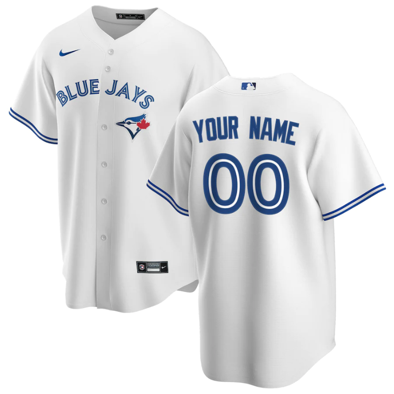 All Players Toronto Blue Jays White Custom Jersey