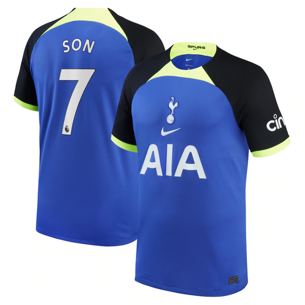 Son Heung-min Tottenham Hotspur 2022/23 Away Breathe Stadium Player Jersey - Blue