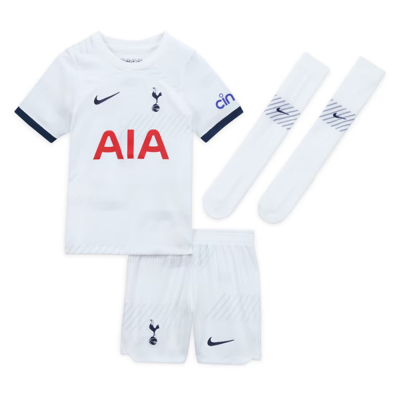 Tottenham Hotspur Nike Home Stadium Kit 2023-24 - Little Kids Custom Jersey - White