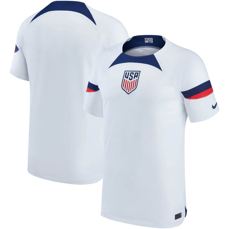 USA National Team Home Stadium Shirt 2022 Qatar World Cup customized Jersey Unisex White