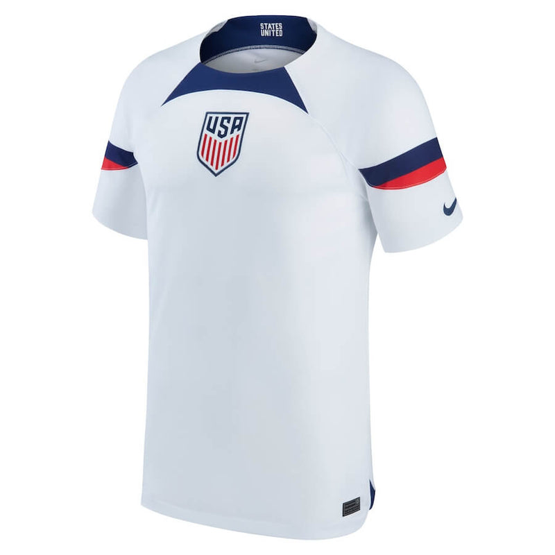 USA National Team Home Stadium Shirt 2022 Qatar World Cup customized Jersey Unisex White