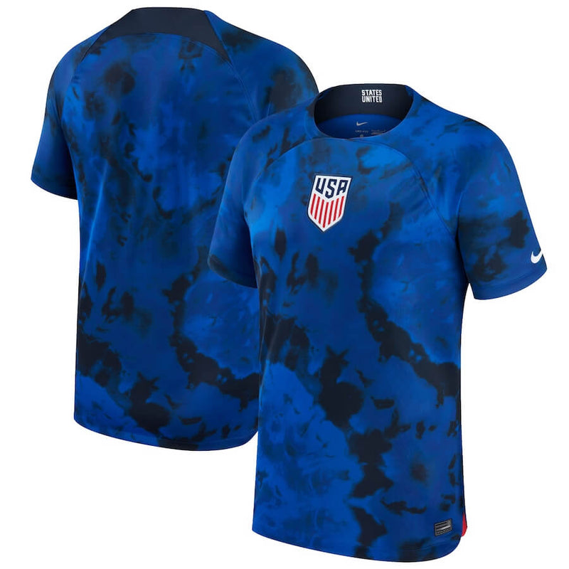 USA National Team Away Stadium Shirt 2022 Qatar World Cup customized Jersey Unisex - Blue